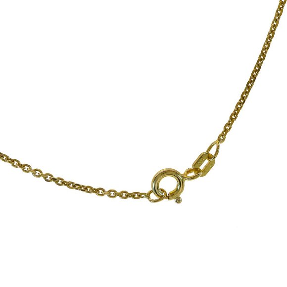 Gold Over Sterling Silver 18" Cable Link Chain - Picture 3 of 4